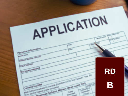 Zeffert University - Rural Development – RD B: Applications and ...